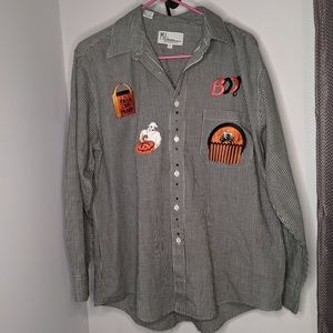 Mili Designs Halloween button down